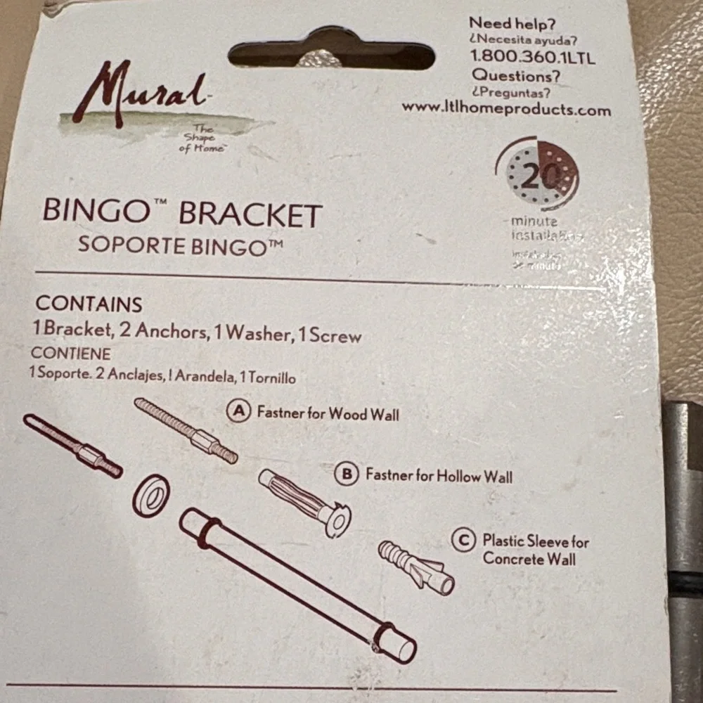 Mural Silver Wall Decor Display Bracket